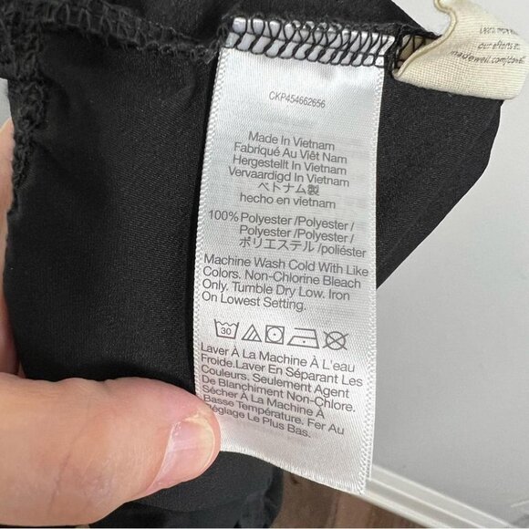 Madewell Womens Size Medium MWL Allways Pull-On Shorts Black Casual Lightweight - Picture 9 of 13